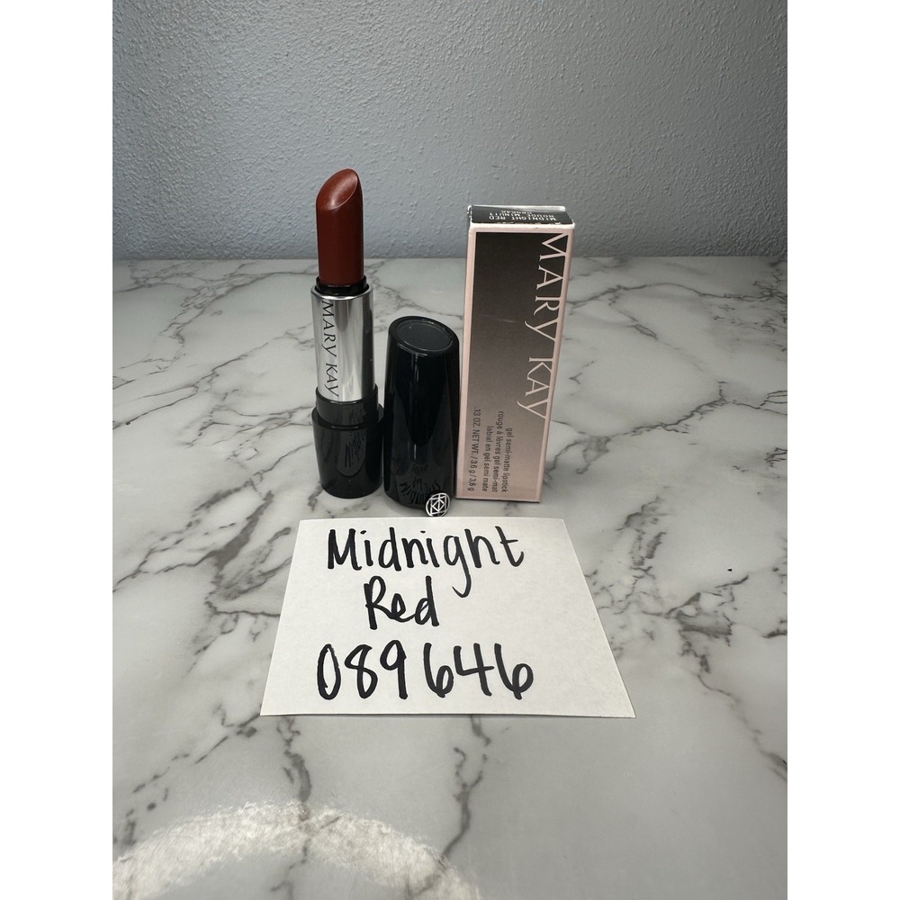 Mary Kay Gel Semi-Matte Lipstick MIDNIGHT‎ RED Rouge Minuit 089646 Full Size New